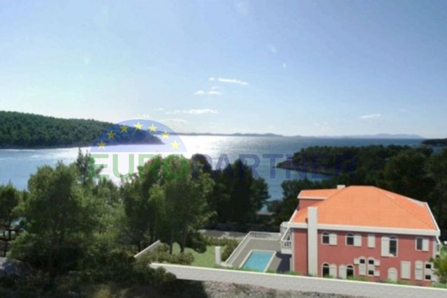 Land with construction permit and project for a villa, island of Brač-Milna