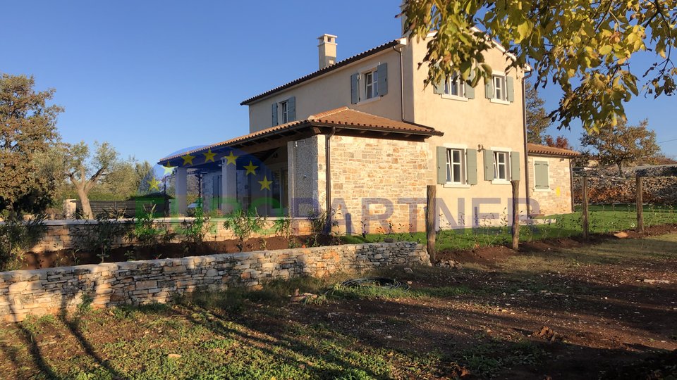 Newly built stone house in traditional Istrian style, Svetvincenat