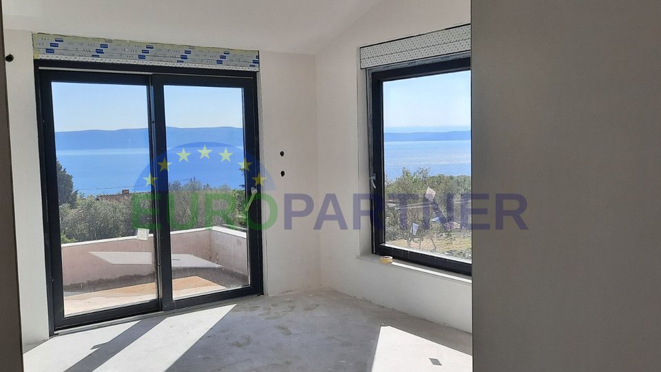 Villa near Labin, 3 bedrooms, pool, panoramic views of the island of Cres, Rabac and Rijeka