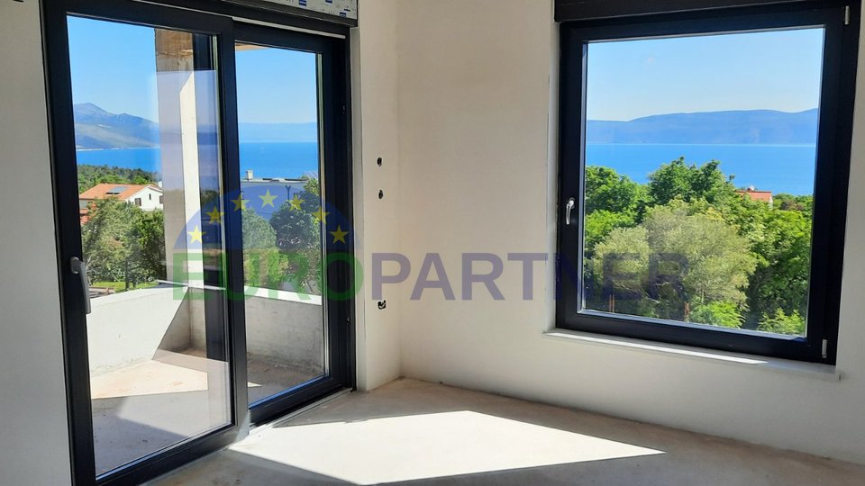 Villa vicino a Labin, 3 camere da letto, piscina, vista panoramica sull'isola di Cres, Rabac e Rijeka