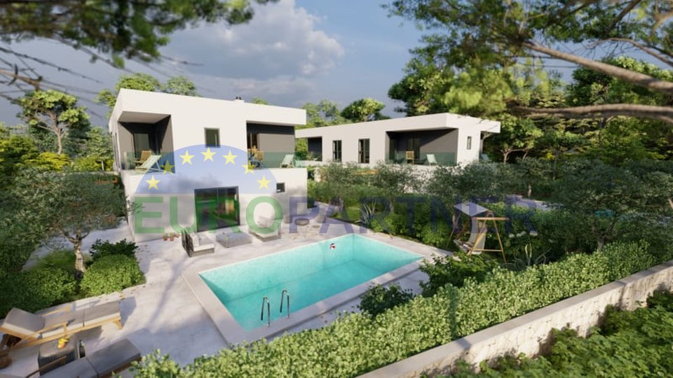 POREČ - HOUSE UNDER CONSTRUCTION WITH POOL IN A GOOD LOCATION