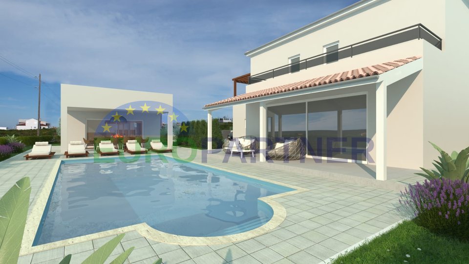 Zadar, Sukošan, Luxury villa with sea views, for sale