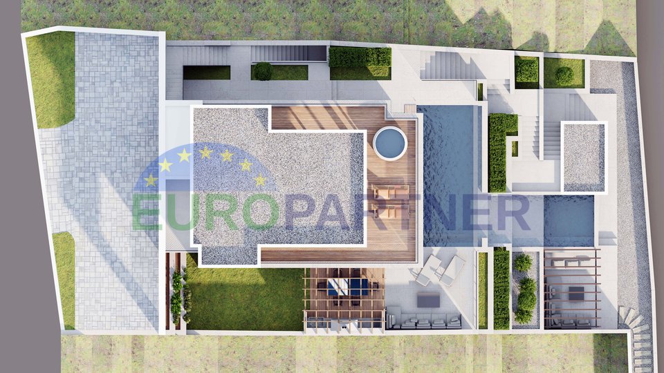 Opatija - elegante Villa mit Panoramablick und integriertem Smart-Home-System