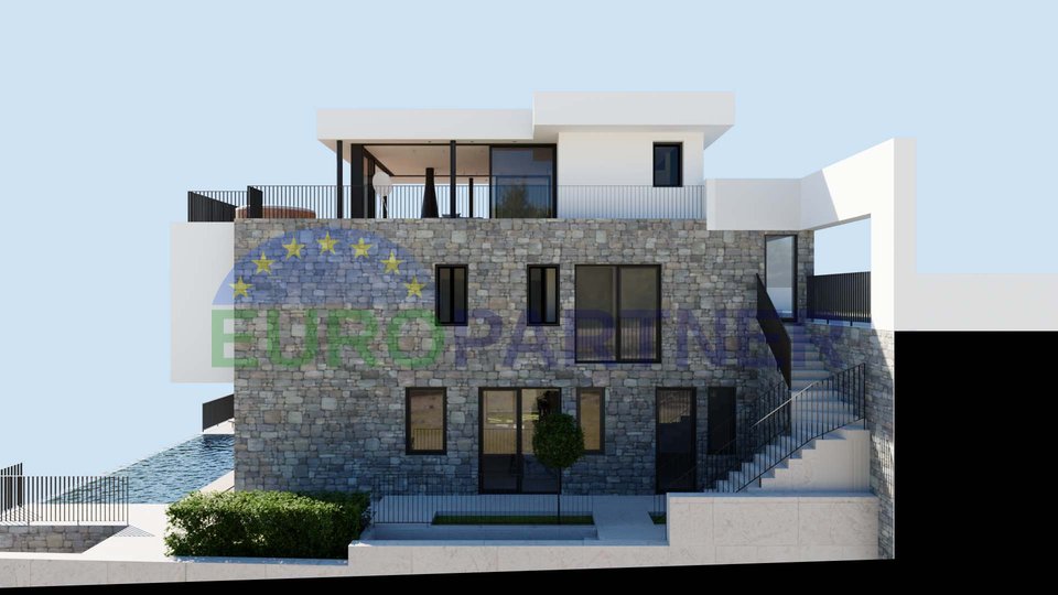 Opatija - elegante Villa mit Panoramablick und integriertem Smart-Home-System