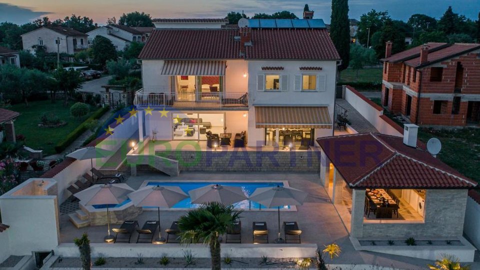 Modern villa with rich content