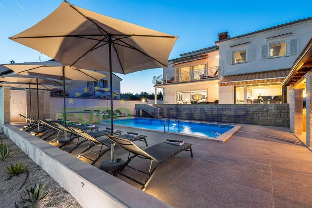 Modern villa with rich content