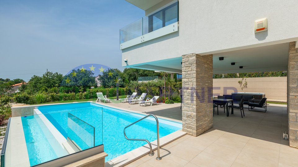 Modern villa with open sea view