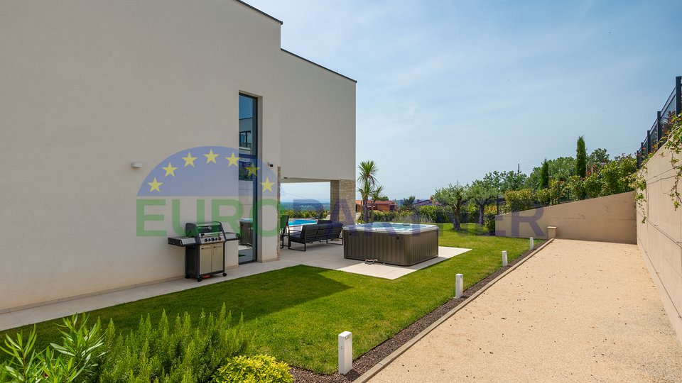 Modern villa with open sea view