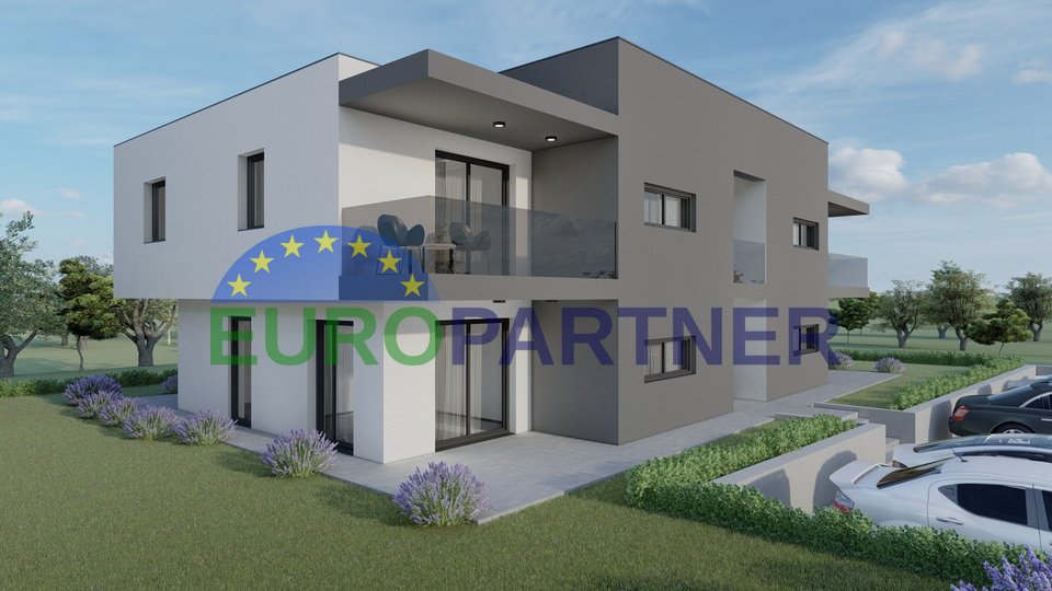Apartments in a new modern building near the sea and the city of Poreč