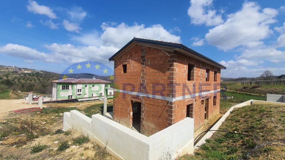 Modern house under construction near Buja