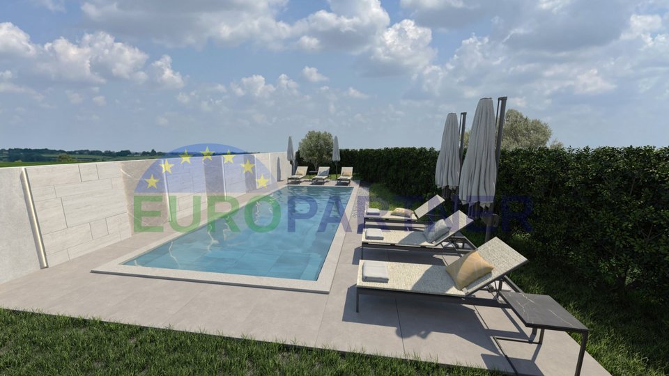 Moderna dvojna kuća,600m od plaže