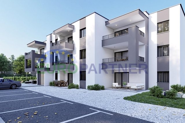 Apartment on the first floor in a new building, two bedrooms, near Poreč