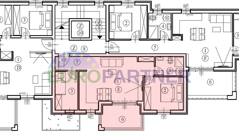 Wohnung im ersten Stock in einem Neubau, zwei Schlafzimmer, in der Nähe von Poreč