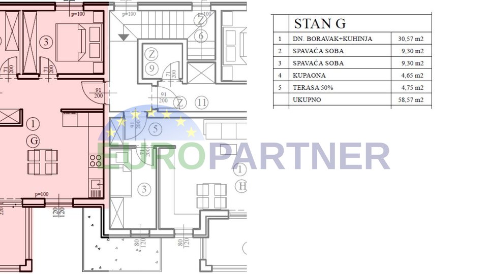 New construction with two bedrooms, close to the beach and Poreč