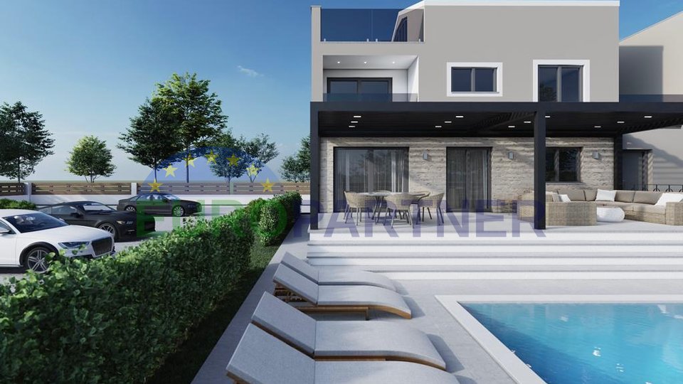 Modern new building with four bedrooms near Poreč