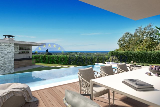 Luxury villa with PANORAMIC SEA VIEW for sale, Poreč area