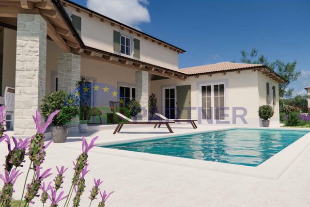 Svetvinčenat area - new villa in Istrian style 187m2 with swimming pool
