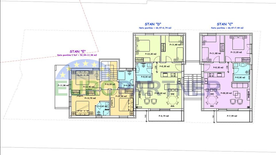 Wohnung im ersten Stock mit Garten, 2 Schlafzimmer + Wohnzimmer, Poreč, 1 km vom Meer entfernt