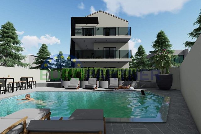 Zweistöckige Wohnung in Pag mit Pool, 93,50 m2, zu verkaufen