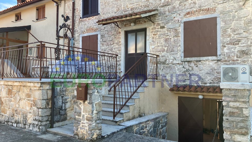 Istrian stone house in a row