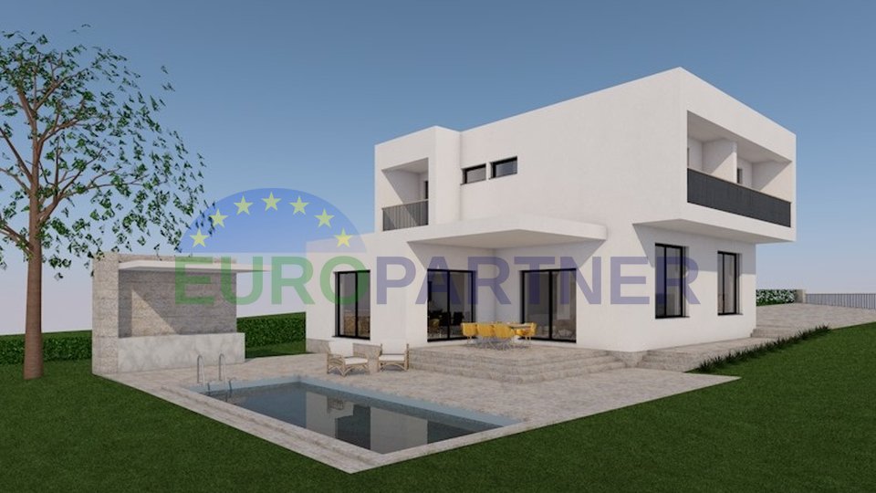 A modern vila under construction in Istria - Villa Harmony