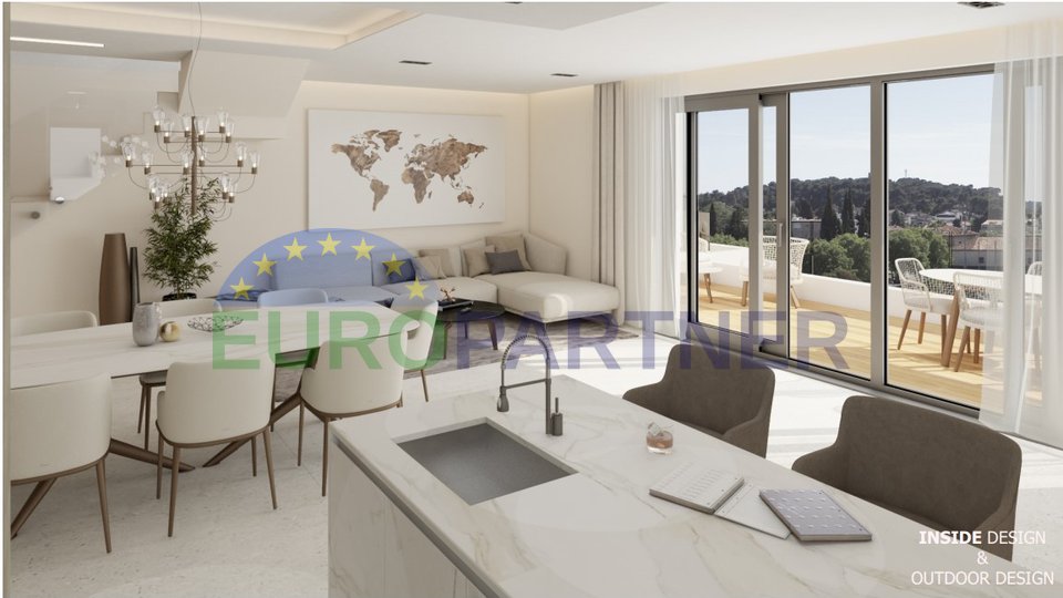 Luxus-Penthouse mit Meerblick in Rovinj