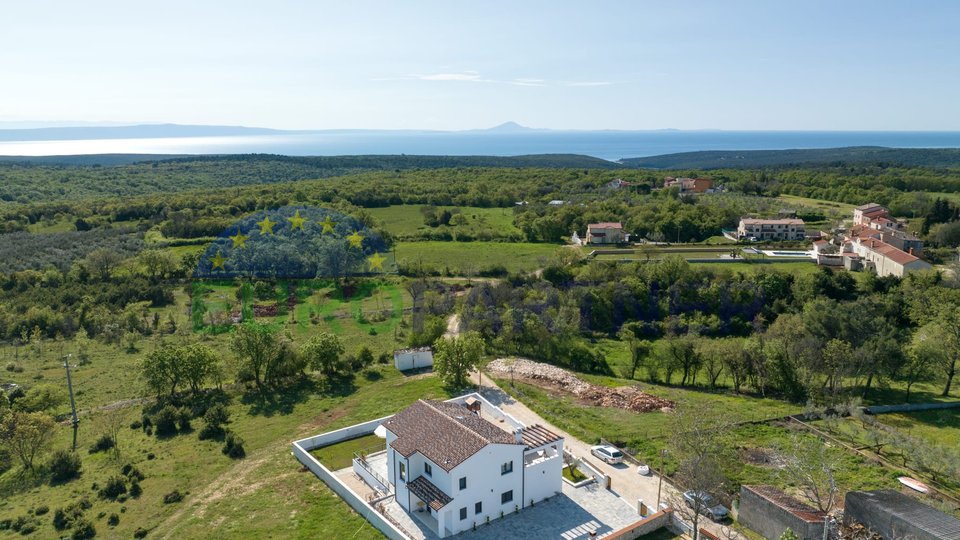 Modern villa with sea view, Marčana