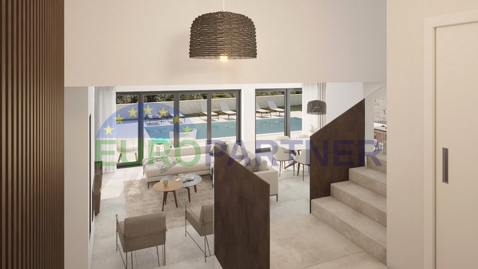 Poreč area, designer villa with SEA view