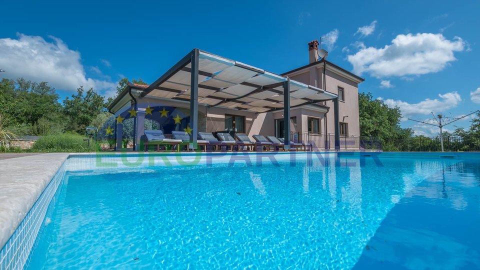 Istria, Rovinj, a beautiful house with a swimming pool and a spacious garden