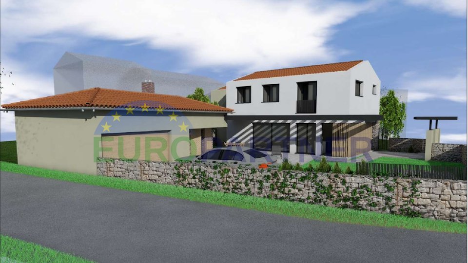 Poreč area, house for renovation with building permit and project