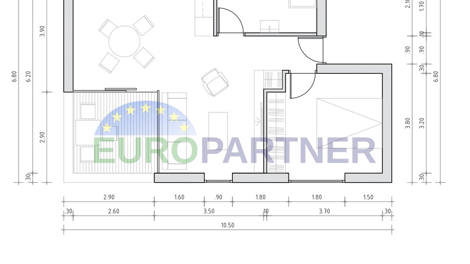 Novigrad, Wohnung 400 m vom Meer entfernt