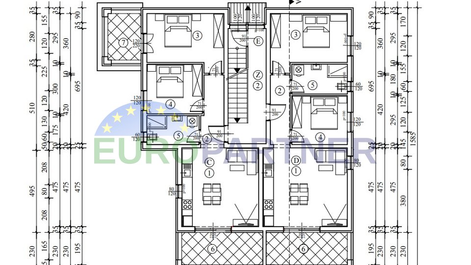 Istrien, Dreizimmerwohnung im ersten Stock in der Nähe von Poreč