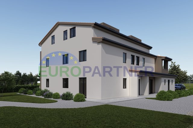 Istria, two-bedroom apartment on the first floor of a new building near Poreč