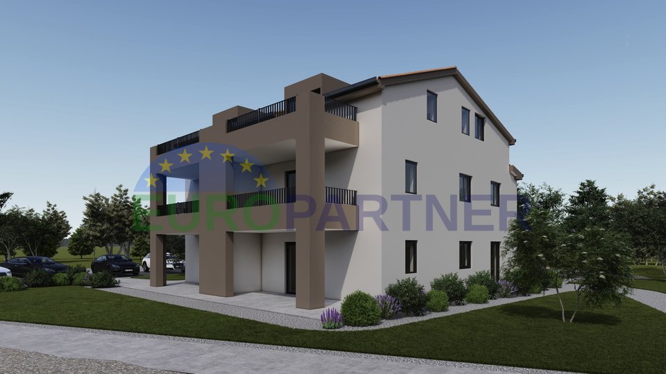 Istria, two-bedroom apartment on the first floor of a new building near Poreč