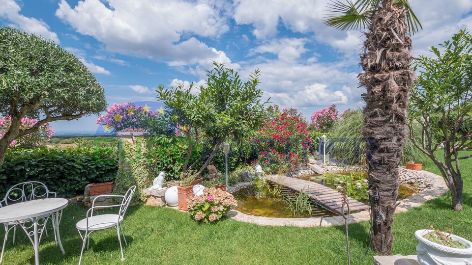 Mediterranean villa with a panoramic view of the sea