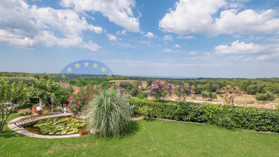 Mediterranean villa with a panoramic view of the sea