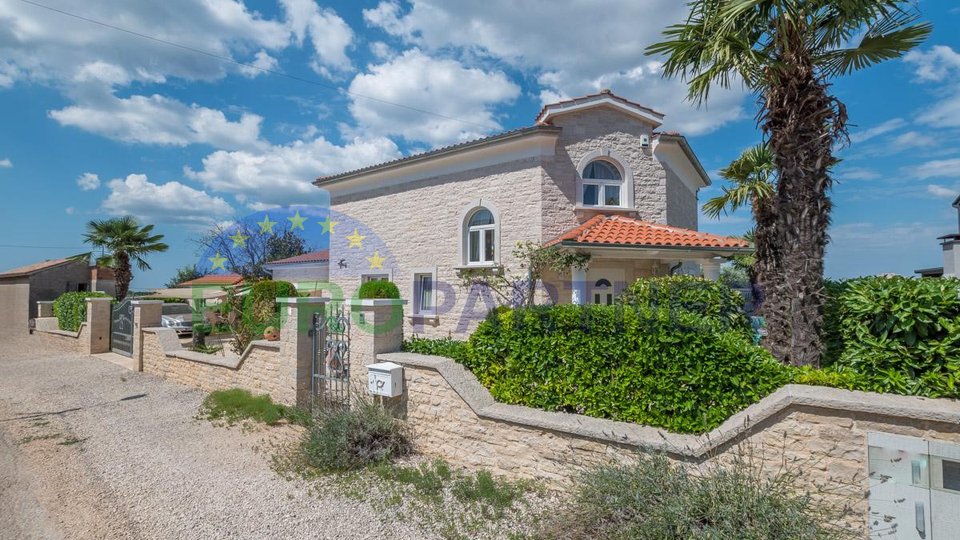 Mediterranean villa with a panoramic view of the sea