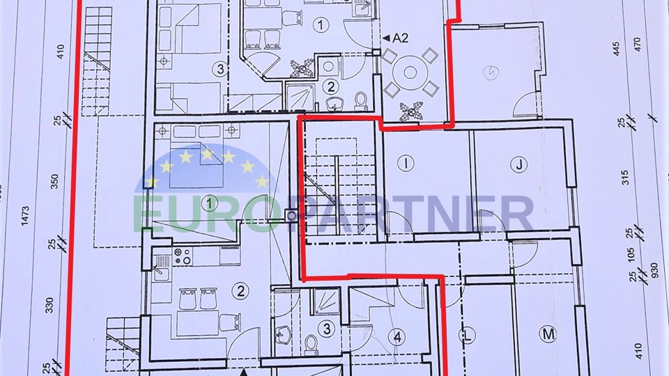 Wohnung + 2 Appartment  mit Garten 300m vom Meer entfernt, Poreč