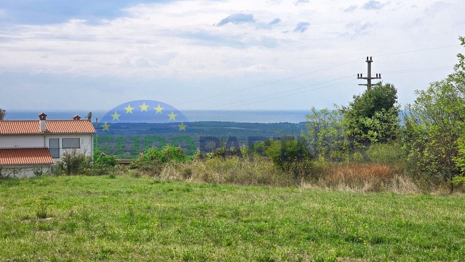 Grundstück mit Meerblick, Kaštelir, Istrien