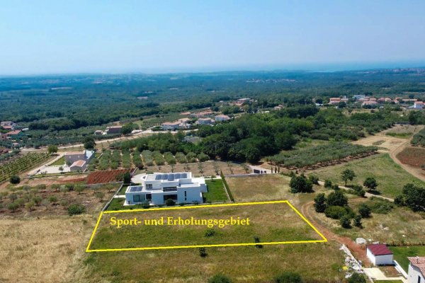 Građevinsko zemljište s pogledom na more, Kaštelir, 2458m2