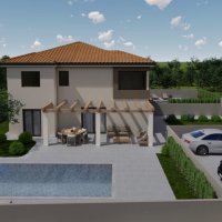 Kaštelir okolica - Moderna dvojna kuća u mediteranskom stilu s bazenom ili jacuzzijem - 4